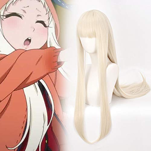 ruggito Anime Kakegurui jugador compulsivo 2 pelucas de Cosplay Yomoduki Runa pelucas de Cosplay peluca sintética resistente al calor fiesta de Halloween