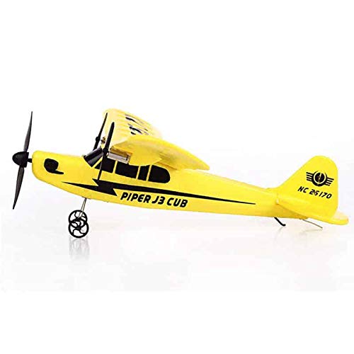 s-idee® 21002 Piper J3 FX803 - Avión teledirigido con tecnología de 2,4 GHz, con batería de polímero de litio