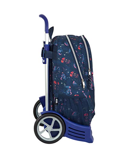 Safta Mochila Escolar Espalda Ergonómica con Carro Evolution de Star Wars, 612001860, Multicolor