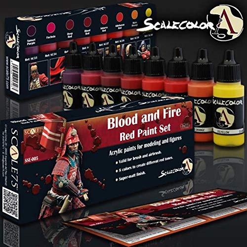 Scale75: Blood and Fire Red Paint Set