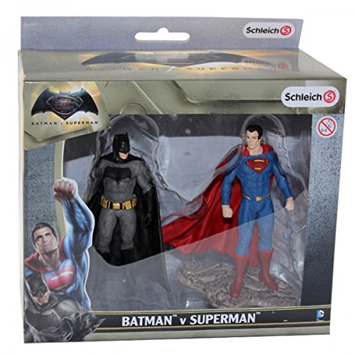 Schleich DC Comics - Set 2 figuras, Batman y Superman