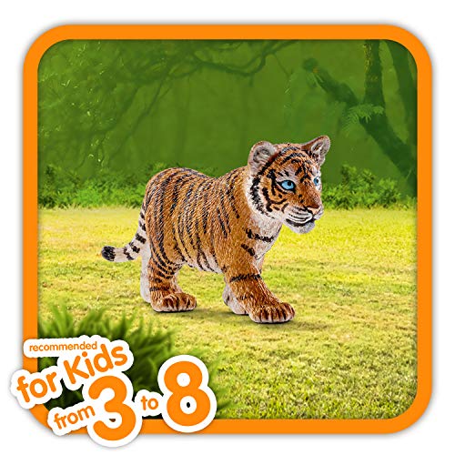 Schleich- Figura de Cachorro de Tigre, Colección Wild Life, 7 cm (14730)