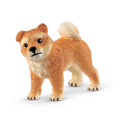 Schleich- Figura Perro Shiba Inu con su Cachorro, 4,50 cm.