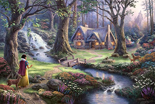 Schmidt Spiele- Disney Blanche-Neige 59485-Puzzle (1000 Piezas), diseño de Blancanieves de Thomas Kinkade, Color carbón, 693 x 493 mm (59485)