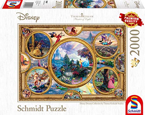 Schmidt Spiele- Thomas Kinkade Disney Dreams Collection - Puzzle (2000 Piezas), Color carbón (59607)