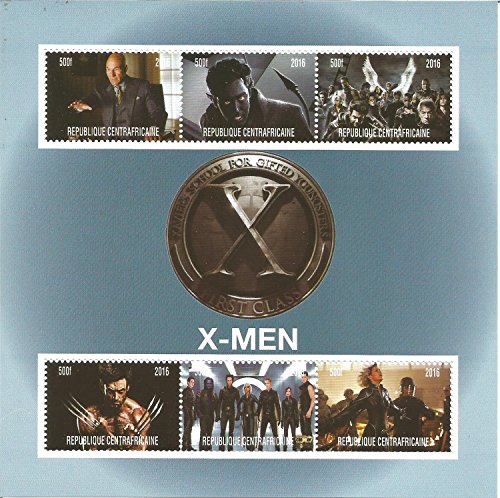 Sellos coleccionables – X-Men Marvel DC Comics Movie MNH Sello hoja 2016