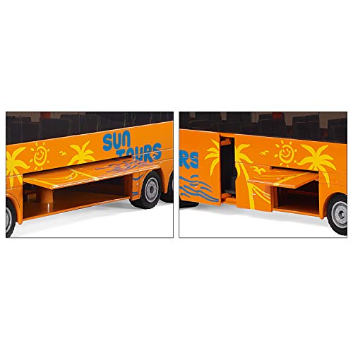 siku 3738 Autocar Mercedes-Benz Travego, Puertas y maletero funcionales, 1:50, Metal/Plástico, Naranja