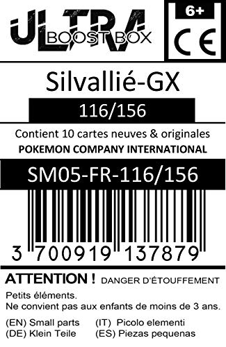 Silvallié-GX 116/156 - #myboost X Soleil & Lune 5 Ultra-Prisme - Coffret de 10 Cartes Pokémon Françaises