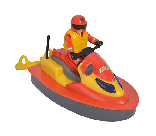 Simba 109251048002N Sam el Bombero – Océano Jet Ski Juno Flotante – Accesorios de Salvamento + 1 Figura incluida