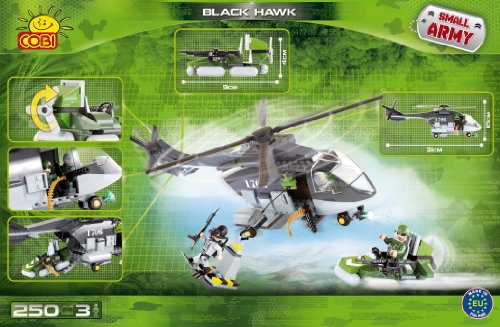 Small Army 250 Pcs Black Hawk - Juego de construcción para niños (Cobi COB2355)