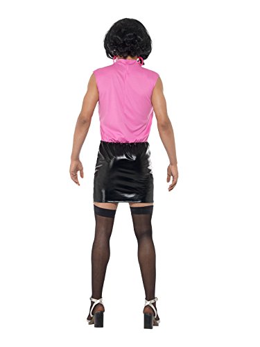 Smiffys 43192L Disfraz de ama de casa de Queen Break Free Housewife, rosa, negro, grande, 106 - 101 cm