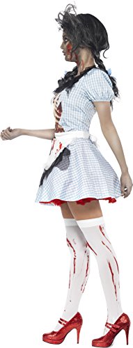 Smiffys Disfraz de chica zombi de Kansas, con vestido, dibujo de látex en el pecho y del ,S