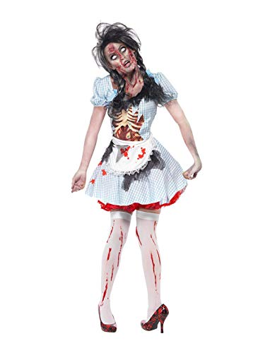 Smiffys Disfraz de chica zombi de Kansas, con vestido, dibujo de látex en el pecho y del ,S