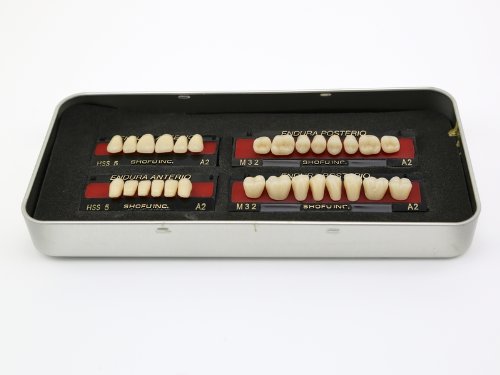 SNHUATONG 1 Caja / Set Nueva Dental del Tamaño de la prótesis de los dientes de color falsa M32 A2 dientes 28-pc