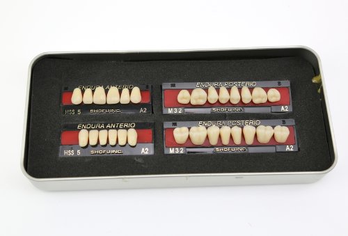 SNHUATONG 1 Caja / Set Nueva Dental del Tamaño de la prótesis de los dientes de color falsa M32 A2 dientes 28-pc