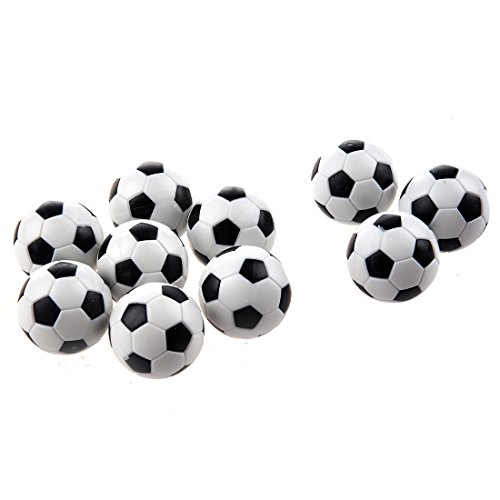 SODIAL(R) Futbolin 10pcs 32mm Futbolin de Mesa plastico Bola del Futbol de Tableta
