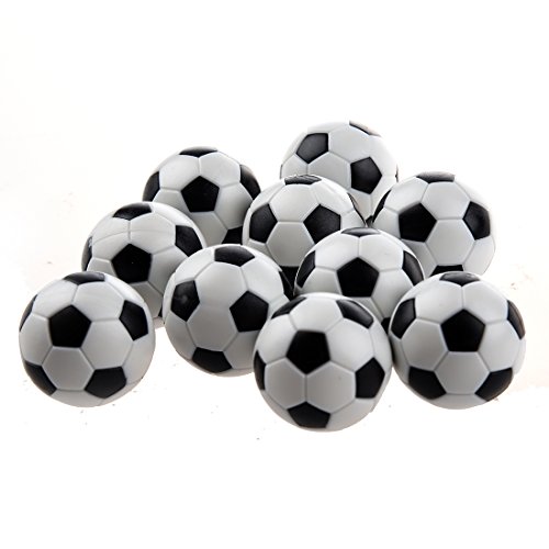 SODIAL(R) Futbolin 10pcs 32mm Futbolin de Mesa plastico Bola del Futbol de Tableta