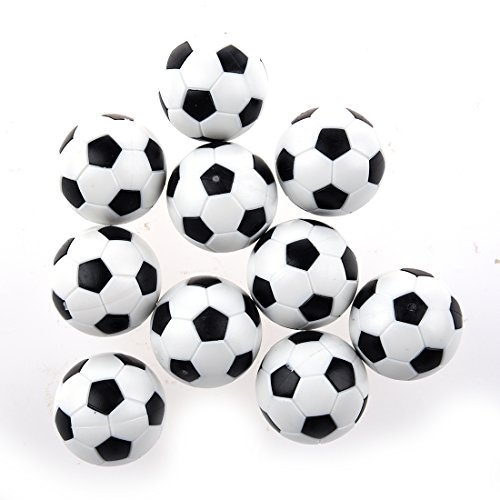 SODIAL(R) Futbolin 10pcs 32mm Futbolin de Mesa plastico Bola del Futbol de Tableta