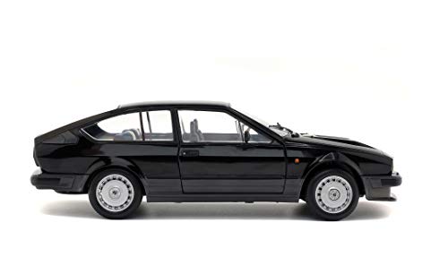 Solido Alfa Romeo GTV6-BLACK METALLIC-1/18-S1802302 Coche Miniatura de Colección, 1802302, Negro