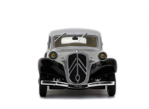 Solido Citroën Traction 11B-Silver & Black-1/18-S1800904 Coche Miniatura de Colección, 1800904, Plata