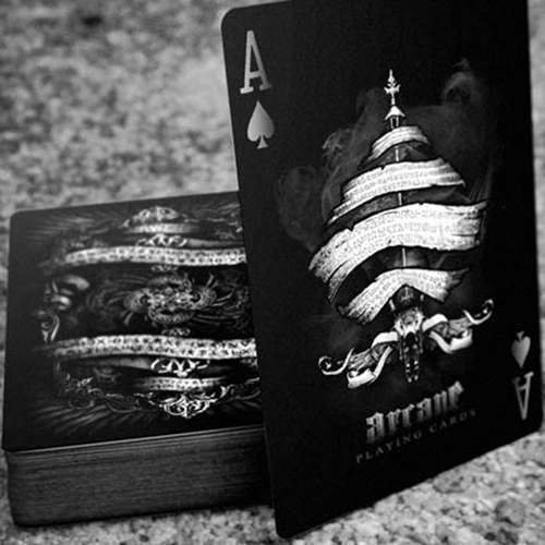 SOLOMAGIA Bicycle Arcane Black by Ellusionist - Tarjeta Juegos - Trucos Magia y la magia