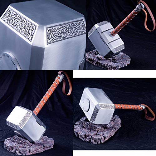 sookin Resina Thor's Hammer Martillo de Thor MjöLnir Martillo Batalla Thor 1: 1 Cosplay Arma de Utilería 45cm Thor's Hammer Halloween Cosplay Prop Regalo de Cumpleaños para Niño