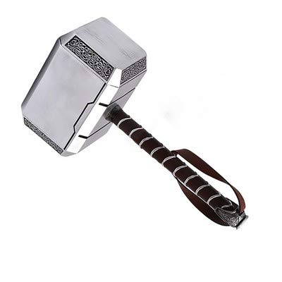 sookin Resina Thor's Hammer Martillo de Thor MjöLnir Martillo Batalla Thor 1: 1 Cosplay Arma de Utilería 45cm Thor's Hammer Halloween Cosplay Prop Regalo de Cumpleaños para Niño