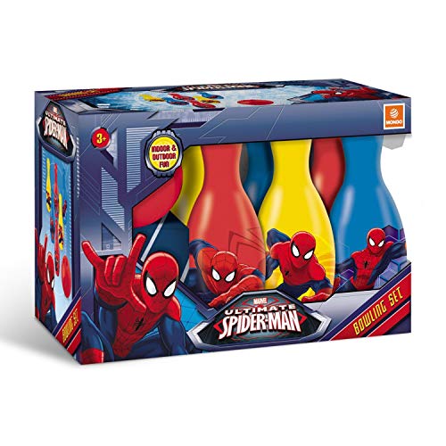 Spiderman - Juego 6 Bolos, 20 cm (Mondo 28075)
