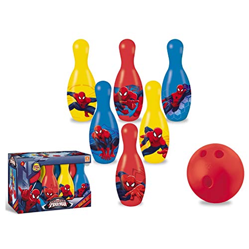 Spiderman - Juego 6 Bolos, 20 cm (Mondo 28075)