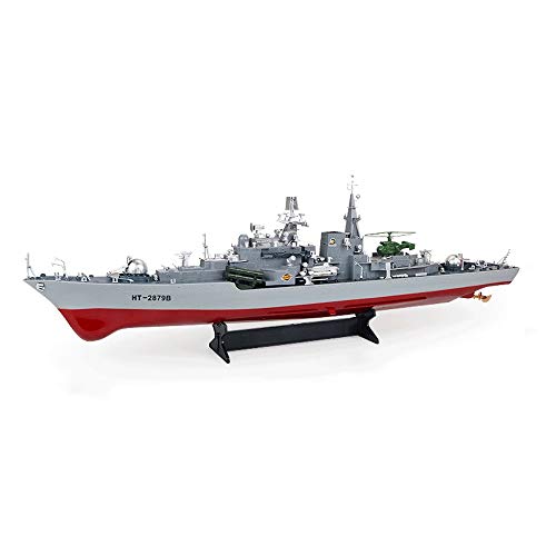 SSBH China Tipo 956E Destructor de Hangzhou, barco de control remoto eléctrico para niños de gran tamaño, modelo militar de juguete de batalla de aviación militar, barcos recargables y buques de guerr