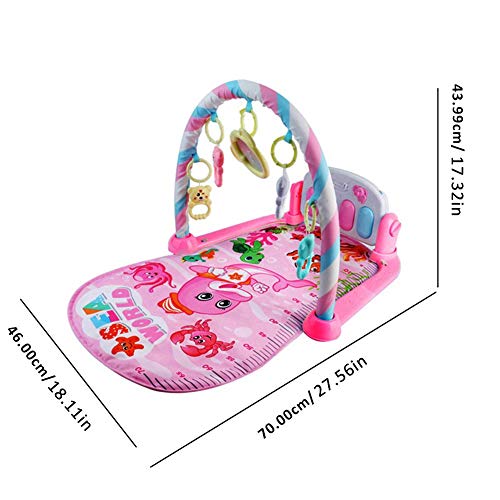 starte Baby Gym Tapetes De Juego Musical para Piso, Patadas Y Juegos Piano Gym Centro De Actividades con Música, Luces Y Sonidos Juguetes para Bebés Y Niños Pequeños De 0 A 12 Meses De Edad