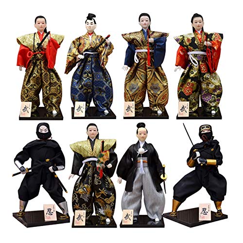 Stephen Statues & Sculptures - 30cm Traditional Japanese Samurai Ninja Figurines Statues Japanese Dolls Ornaments Sushi Restaurant Home ation Gifts - by 1 PCs