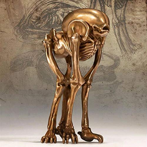 Stephen Statues & Sculptures - Bronze Alien avp Collectible modle Figure Toy Alien vs Predator Birth Machine Baby Bullet Statue Bust Statuette Home Decor - by 1 PCs