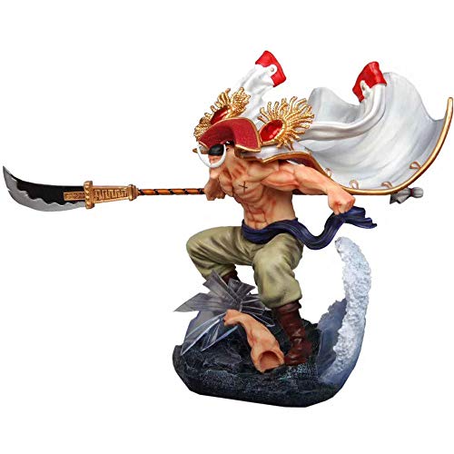 STKCST Muñeca de Anime One Piece Top Batalla decisiva Edward Newgate Figura versión Escultura decoración Estatua muñeca Modelo Juguete Figura Altura 38 cm
