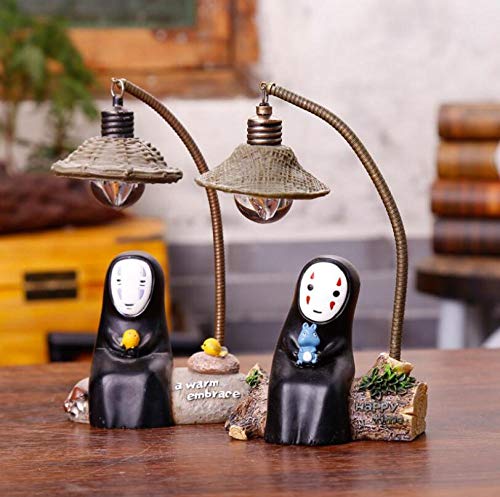 Studio Ghibli Spirited Away No Face man LED Night Light Doll Miyazaki Hayao Anime Modelo Craft Decoratio PVC Figuras de acción Juguetes-3