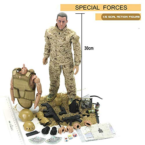 SXPC 1/6 Escala Fuerzas Especiales Soldado Juego Modelo Juego Soldado 12 Pulgadas Figura de acción Modelo Juguetes