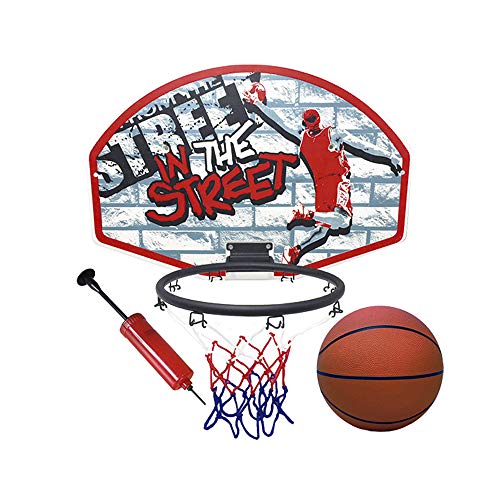 Tachan- Canasta de Baloncesto con Pelota e Hinchador, Color Rojo y Negro (CPA 72300881R1)