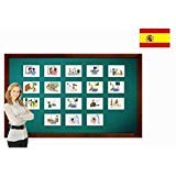 Tarjetas con ilustraciones en español - Rutina diaria - a modo de juego, amplían el vocabulario básico, la construcción de frases y la gramática: para guarderías, escuelas de primaria o logopedia