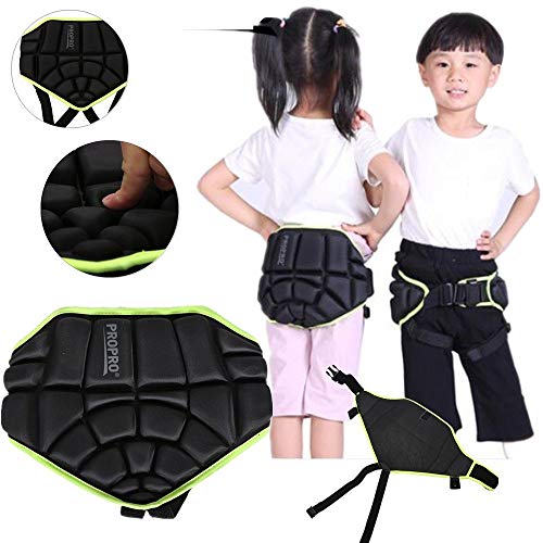 Tbest Niños Deportes Butt Pad Ski Snow Boarding Skate Hip Pantalones Cortos Acolchados de protección