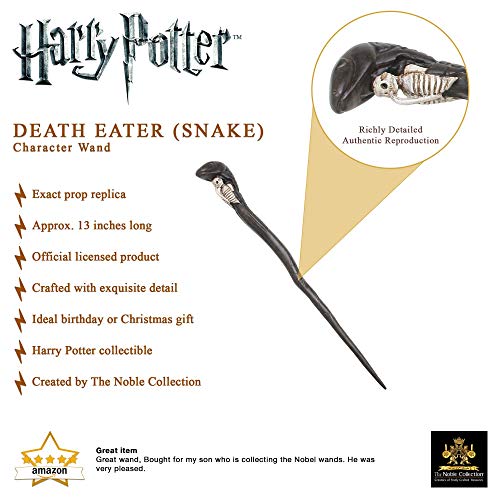 The Noble Collection Death Eater Character Wand (Serpiente)