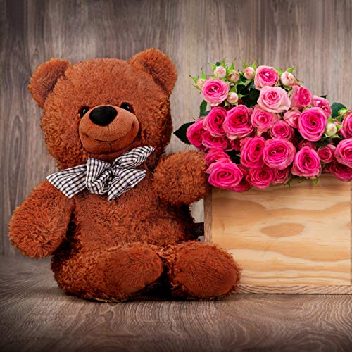 THE TWIDDLERS Oso Peluche 80cm - Gigante Teddy Bear con Sensación De Felpa Suave Regalo para Día De San Valentín, Cumpleaños y Navidad –Grande Tierno Y Romántico para Pareja, Y Ocasiones Especiales