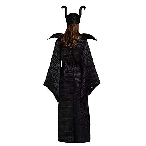 thematys® Disfraz de Bruja Negra para Mujer Cosplay, Carnaval y Halloween - Talla única 160-180cm