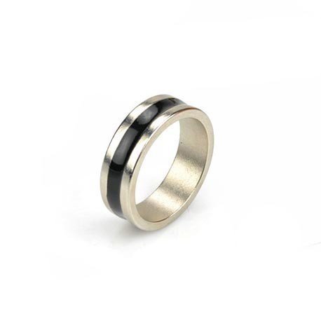 Tour de magie Anillo Imantado PK Ring Simple Negro (21mm)