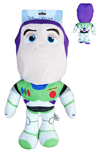 Toy Story - Peluche Astronauta Buzz Lightyear 11'80"/30Ctm, Con Voz En Español Al Pulsar Su Mano - Calidad Super Soft