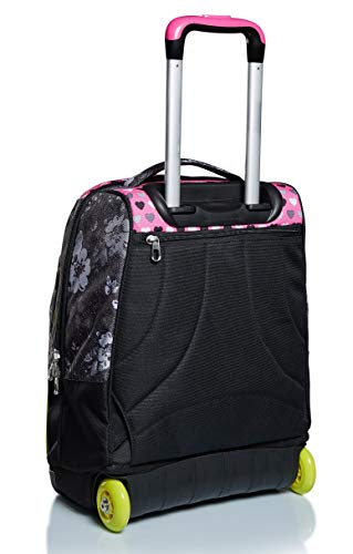 Trolley Seven Flying Dreams, Color Negro, 2 en 1, Mochila con Cross-Over System, Escuela y Viaje