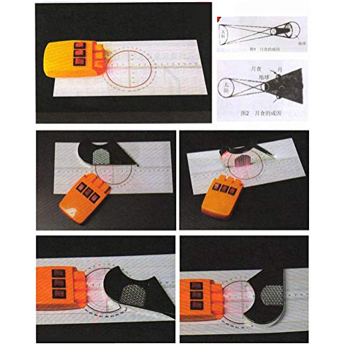 TTSUAI Kit De Experimento De Óptica Física Conjunto De Banco Óptico Cóncavo Lente Convexa Imagen De Agujero De Aguja Imagen Reflejo De Luz Dial Deslizador Láser para Instrumento De Enseñanza