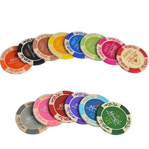 TX GIRL Monedas De Metal Compuesto 5pcs / Set Arcilla Fichas De Póker del Casino De Texas Poker Conjunto De Chips De Arcilla De Trigo Monte Carlo Chips Poker Club Accesorios Personalizable