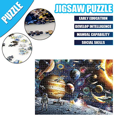 UHvEZ Puzzle de Madera para niños de 1000 Piezas, película de Terror clásica, Rompecabezas para niños, Rompecabezas de Madera, Juguete Educativo para niños, Regalo 50x75cm