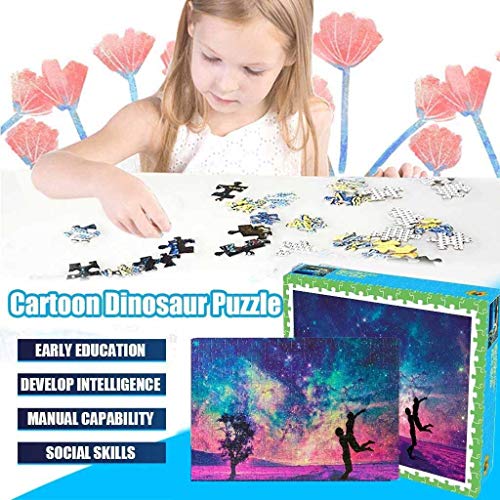 UHvEZ Puzzle de Madera para niños de 1000 Piezas, película de Terror clásica, Rompecabezas para niños, Rompecabezas de Madera, Juguete Educativo para niños, Regalo 50x75cm