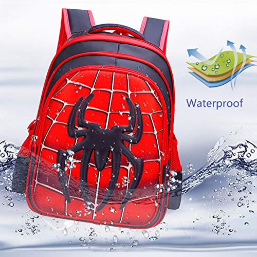 unbrand Niños Mochila Niña Niños Bolsa de Viaje Mochila Impermeable Capitán América Spiderman Impreso Mochila Escolar Mochila Escolar Camping Senderismo